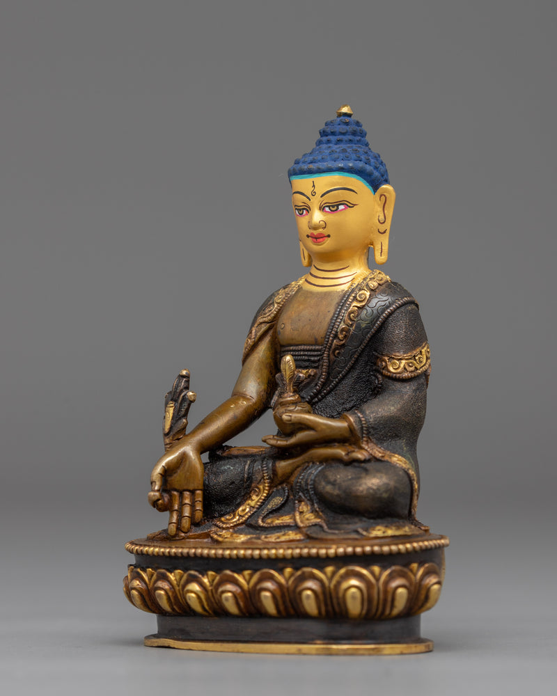 Buddhist Sculpture of Healing Medicine Buddha | Tibetan Buddhist Sculpture of Bhaiṣajyaguru