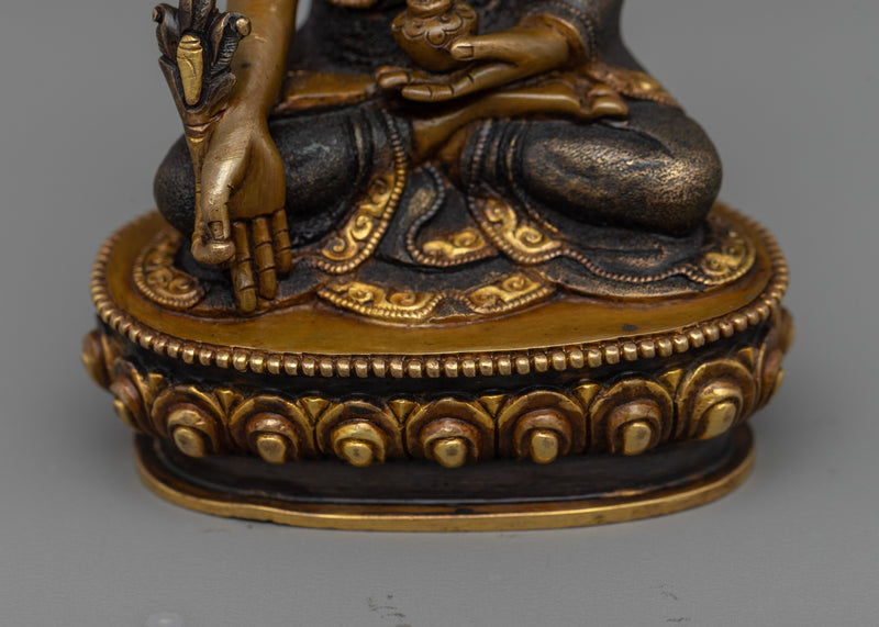 Buddhist Sculpture of Healing Medicine Buddha | Tibetan Buddhist Sculpture of Bhaiṣajyaguru