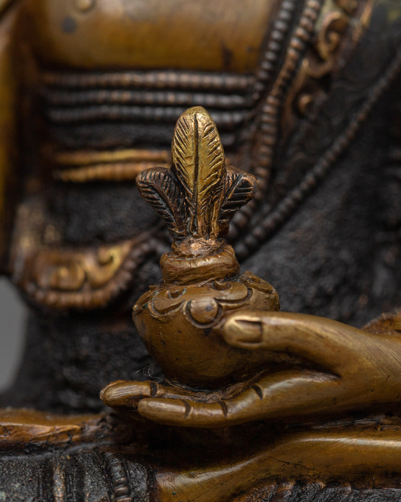 Buddhist Sculpture of Healing Medicine Buddha | Tibetan Buddhist Sculpture of Bhaiṣajyaguru