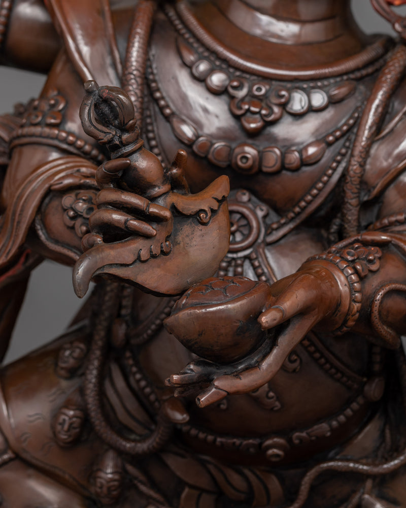 Six Armed Mahakala Wrathful Protector Deity | Powerful Tibetan Protector Deity for Spiritual Practice