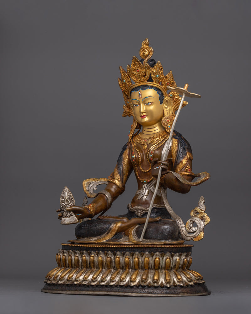 Three Eyes Bodhisattva Dukar Statue | Tibetan Protection and Fierce Compassion Art