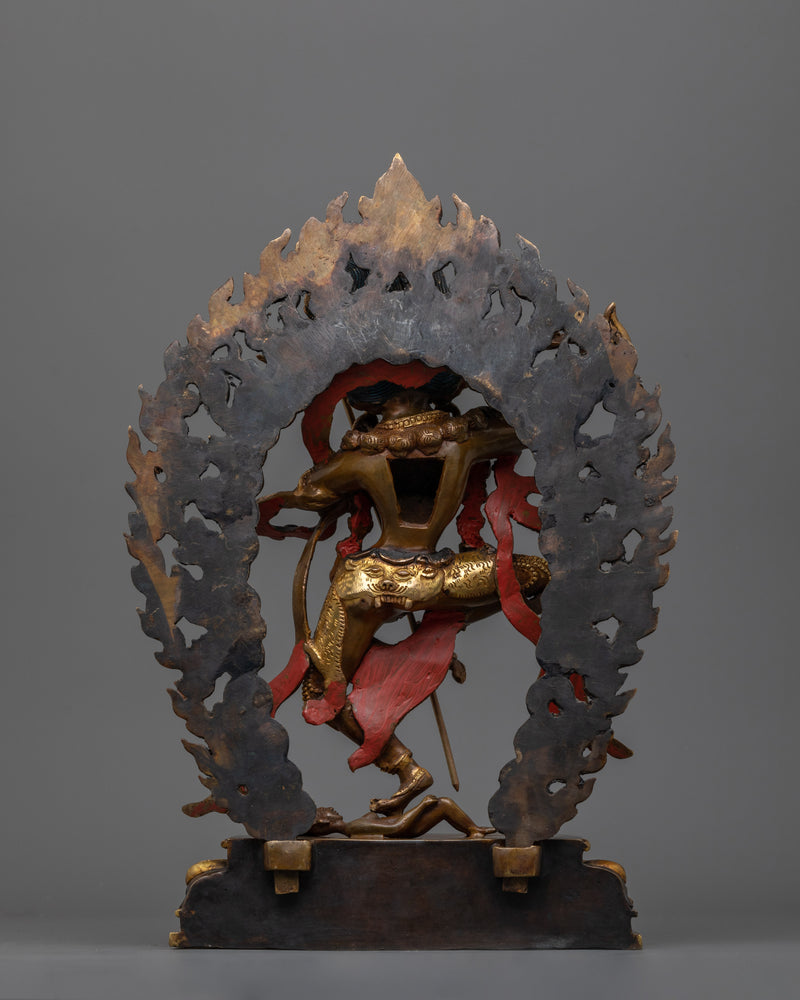 Oxidized Dakini Dorje Phagmo Figurine | Handcrafted Oxidized Copper Artwork