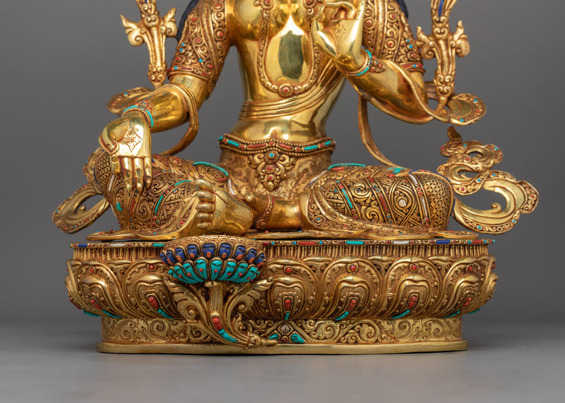 Goddess Green Tara Buddhist Art  Statue | The Lord and Refuge of The Three Realms