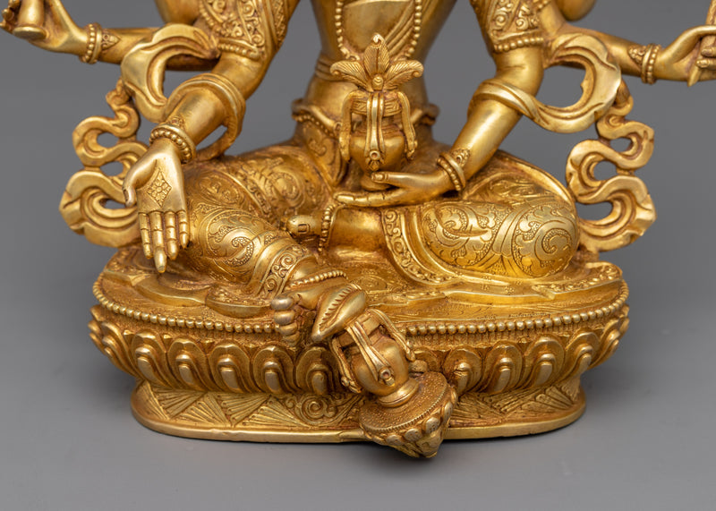 Tibetan Vasudhara Divine Goddess of Wealth and Spiritual Abundance | Symbol of Success