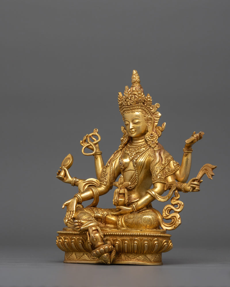 Tibetan Vasudhara Divine Goddess of Wealth and Spiritual Abundance | Symbol of Success