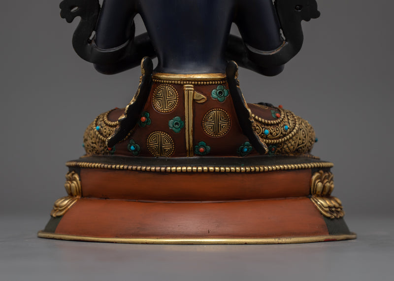 Buddhist Symbol of Vajradhara Tantra Buddha Figurine | Primordial Essence of Buddha’s Wisdom