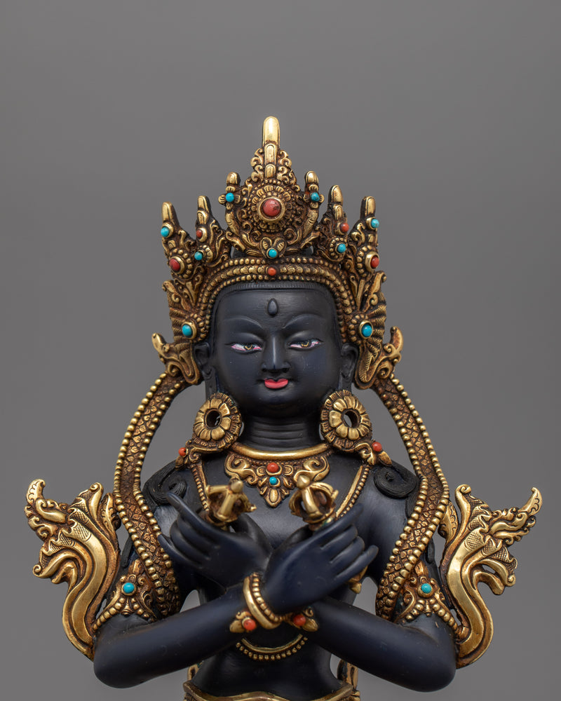 Buddhist Symbol of Vajradhara Tantra Buddha Figurine | Primordial Essence of Buddha’s Wisdom