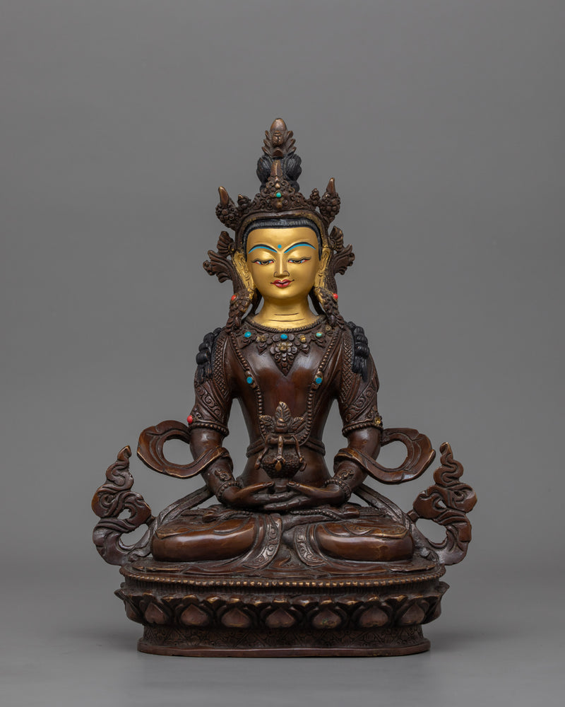 Amitayus Buddha Deity Of Boundless Life Sculpture