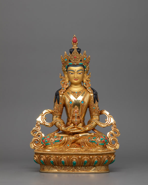 Enlightened Buddha Amitayus Statue