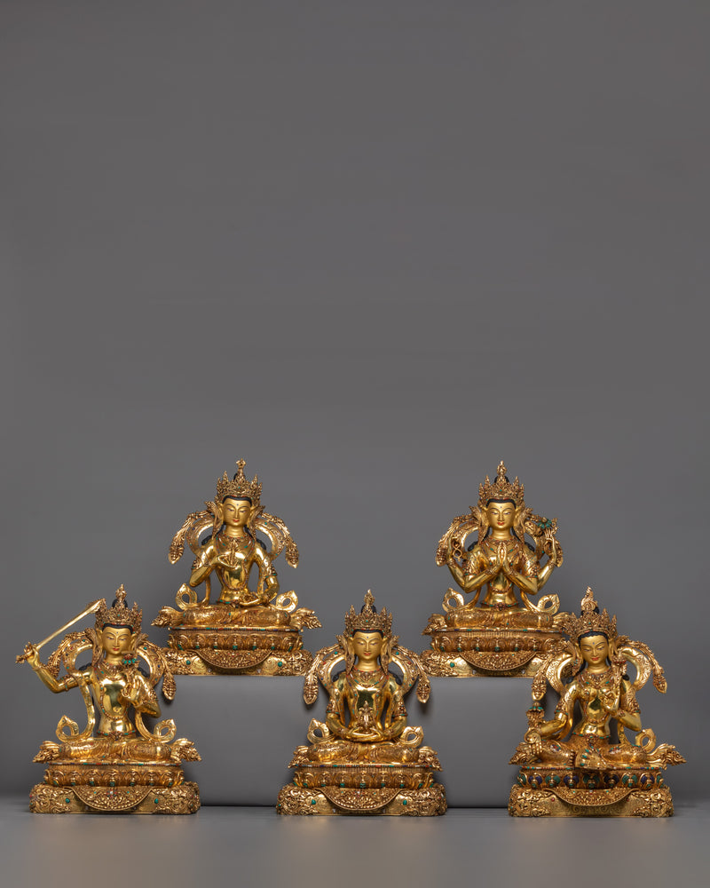 himalayan-five-bodhisattva-set-figurine