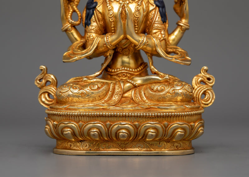 Bodhisattva Chenresig Sculpture | Ideal for Shrine Decoration