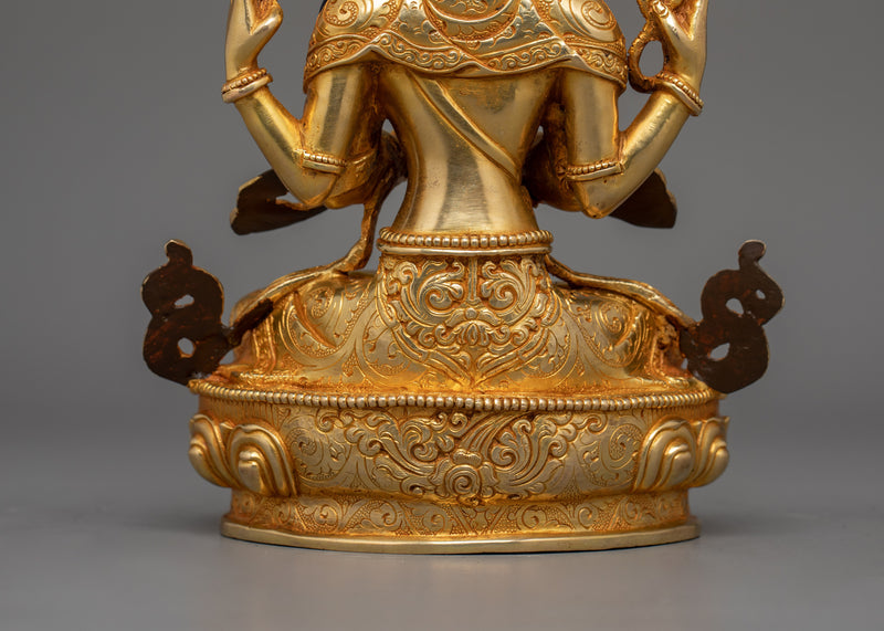 Bodhisattva Chenresig Sculpture | Ideal for Shrine Decoration