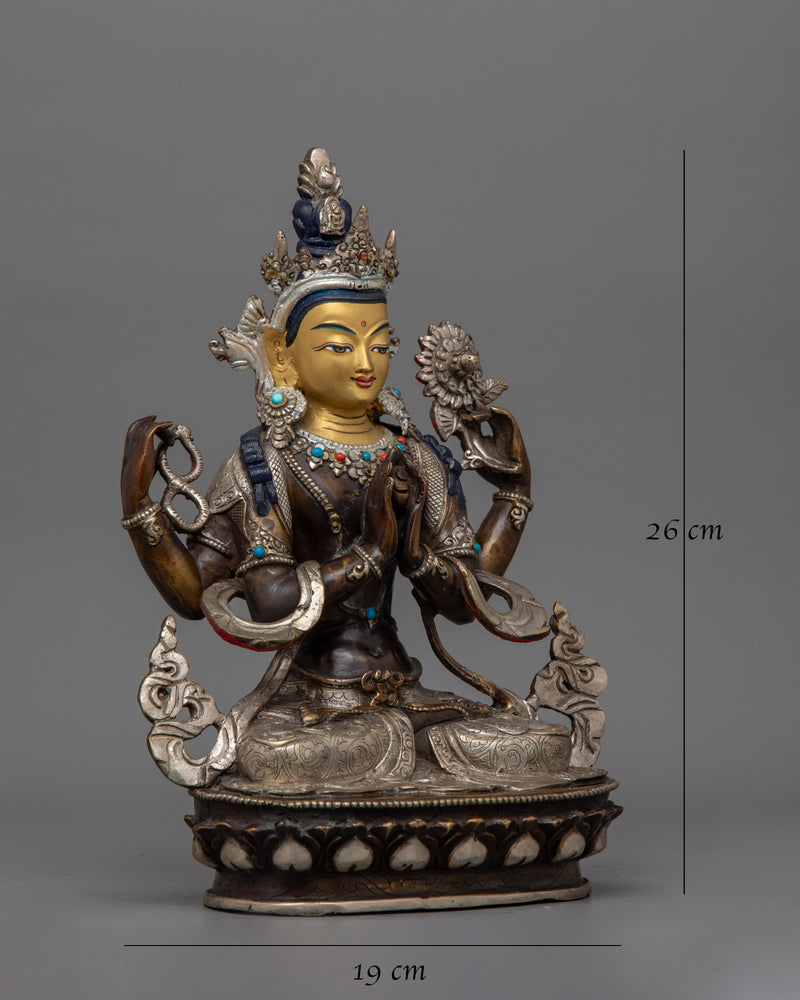 Himalayan Meditating Chenrezig Sculpture