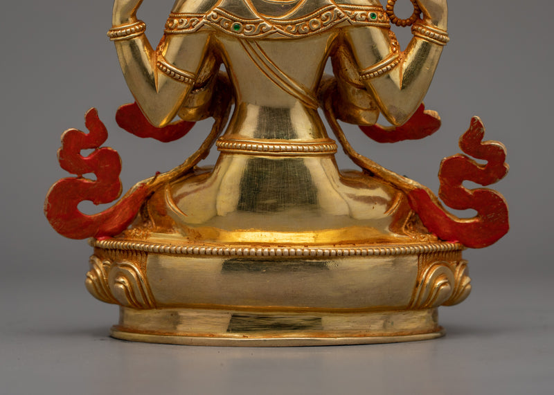 Himalayan Healing Deity Chenrezig Statue | Manifestation of Boundless Compassion