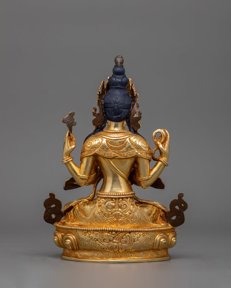 Bodhisattva Chenresig Sculpture | Ideal for Shrine Decoration