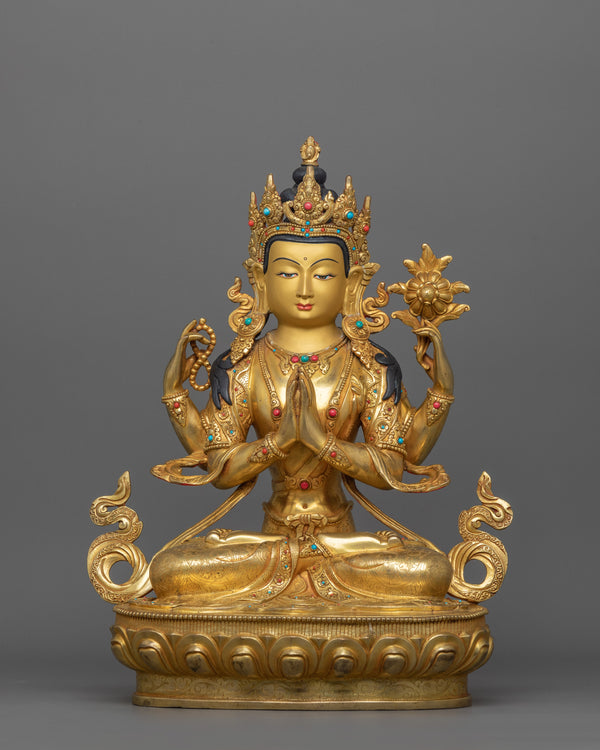 Beautiful Chenrezig Sculpture