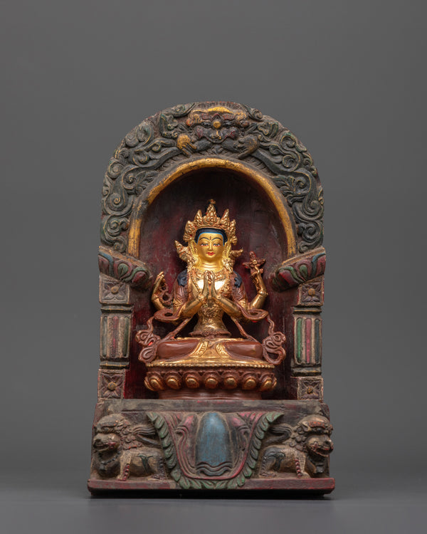 Chenrezig with Throne