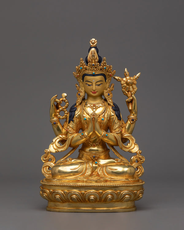 handmade-figurine-of-infinite-compassion-deity-chenrezig