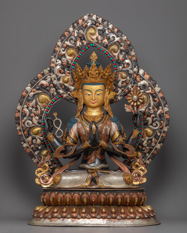  tibetan chenrezig avalokiteshvara statue 