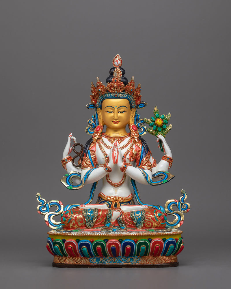 Chenrezig Buddhist Deity Sculpture