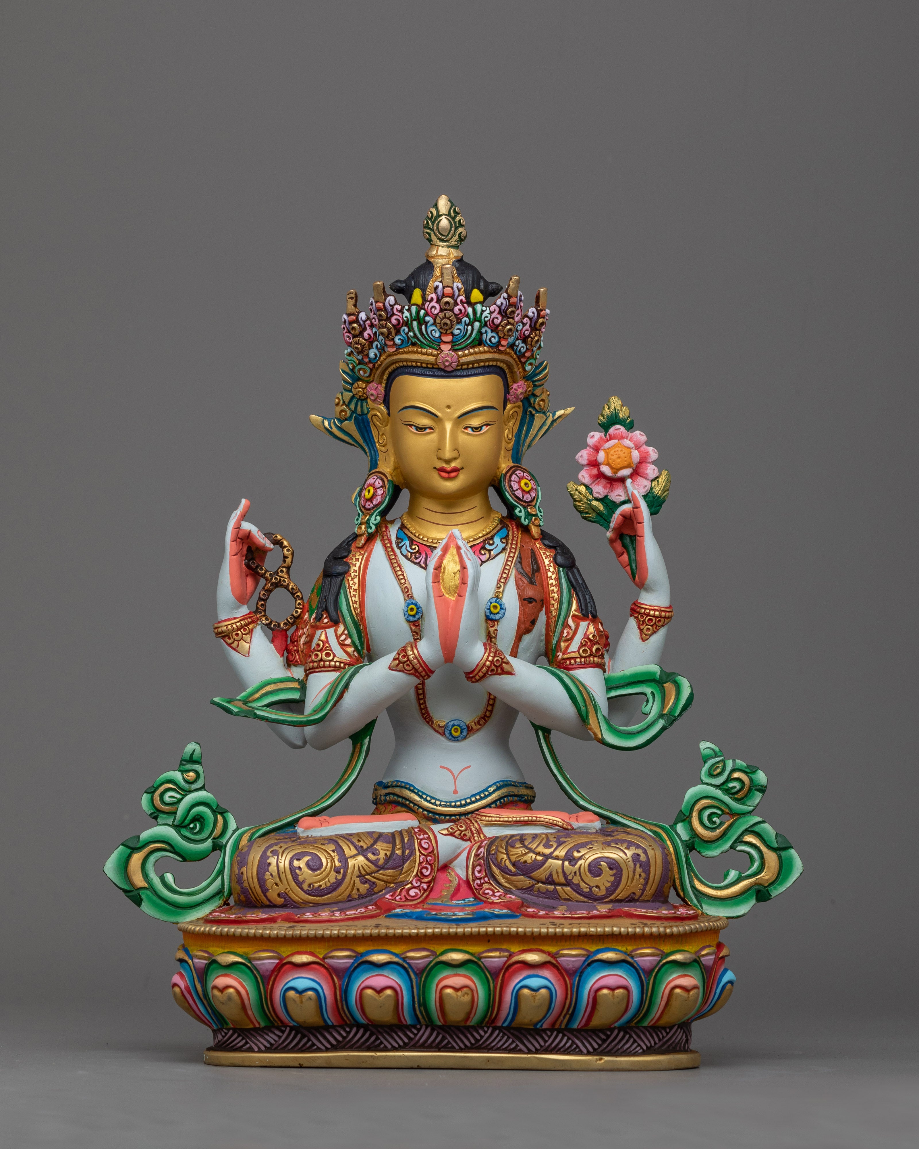 Four Arm Chenrezig Statue | Compassionate Boddhisattva Avalokitesvara