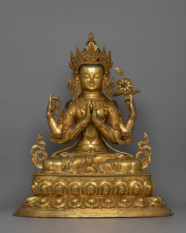 meditation-deity-chenrezig-sculpture