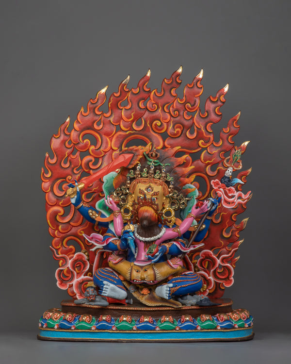 Four-Armed Mahakala Statue