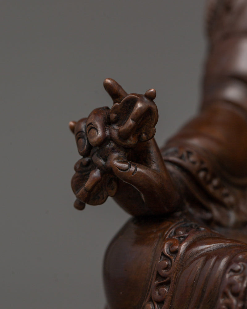 Tibetan Buddhist Guru Rinpoche Figurine | Symbol of Spiritual Power and Protection