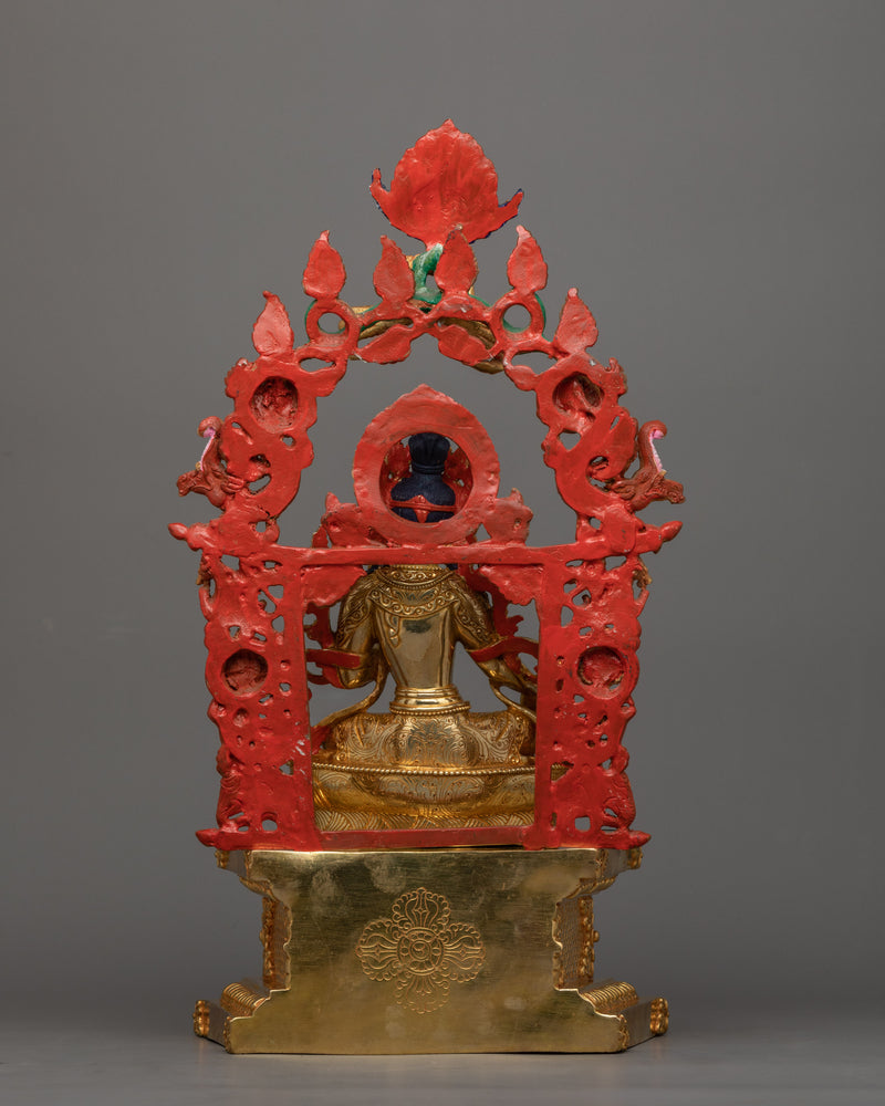 Traditional Protector Green Tara Goddess Statue | Symbolizing Protection and Compassion