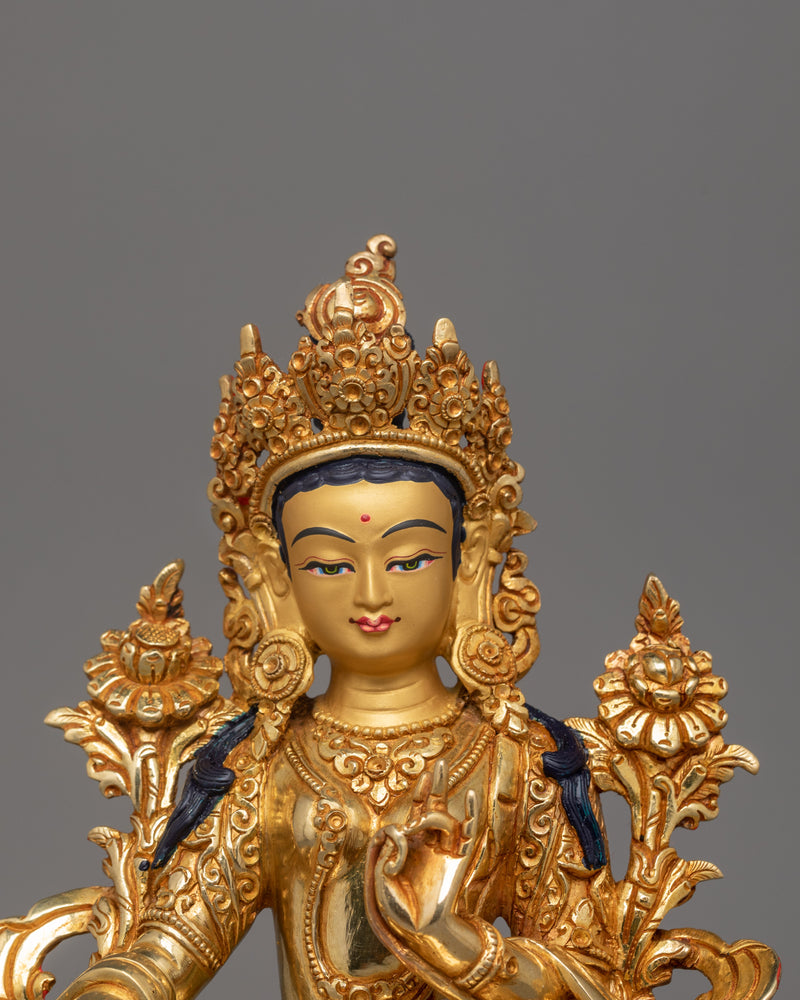 Female Enlightened Green Tara Statue | Mother of all God