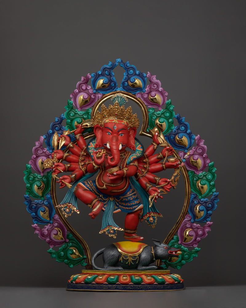 Rakta Ganesh Statue