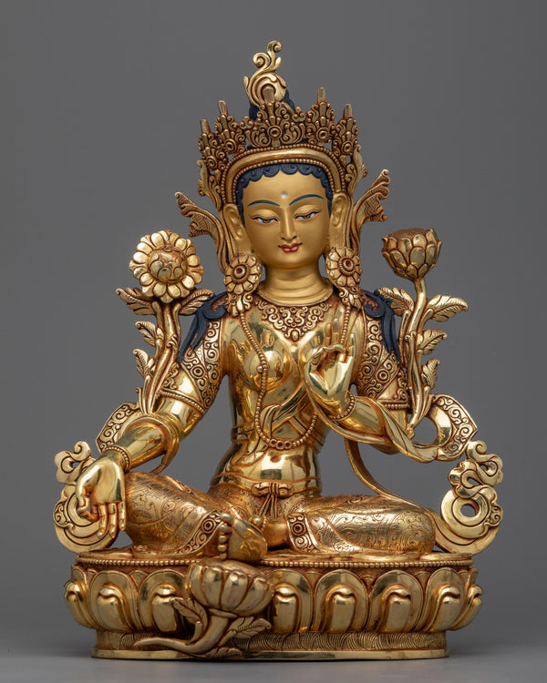 green tara statue outdoor 