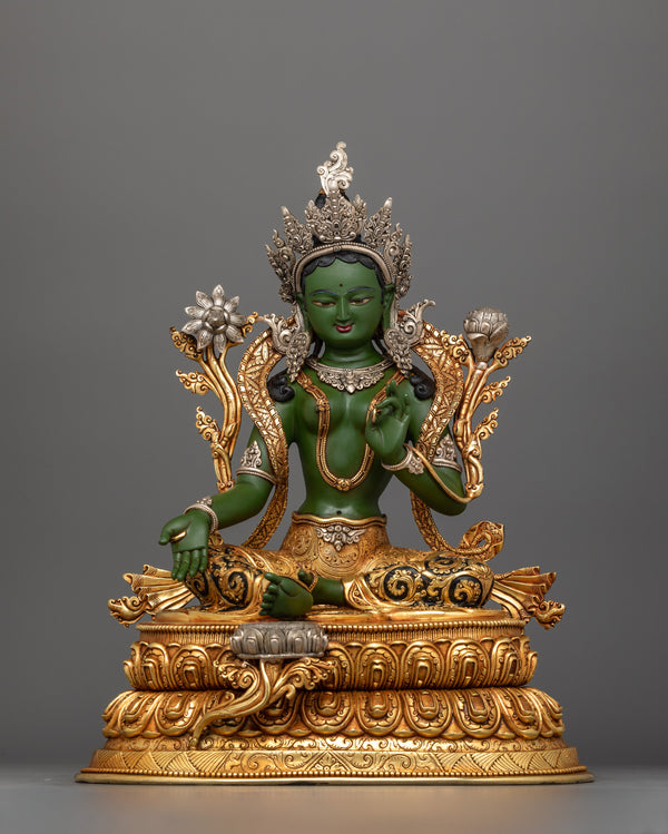 elegant-green-tara-buddha