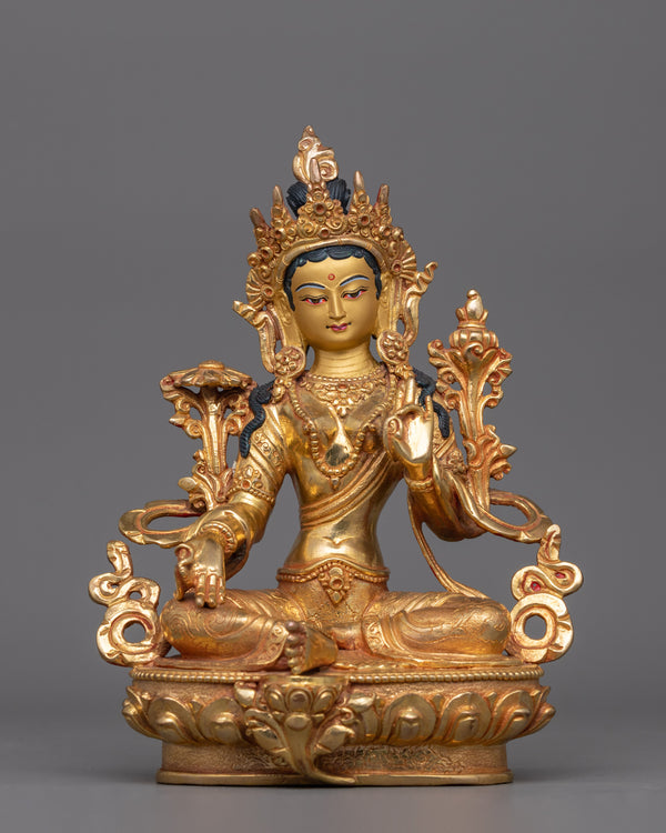 green-tara-sculpture-for-altar