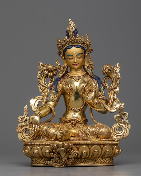 green tara goddess statue 