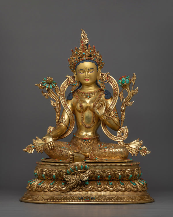 Beautiful Golden Green Tara 