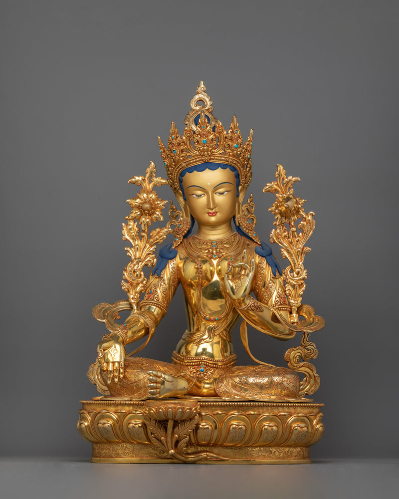 the-enlightened-green-tara-statue