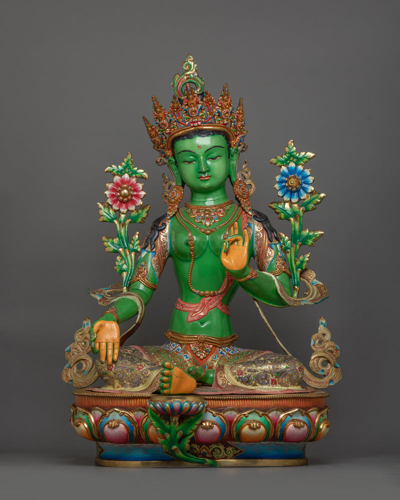 Green Tara with Beautiful Green Body