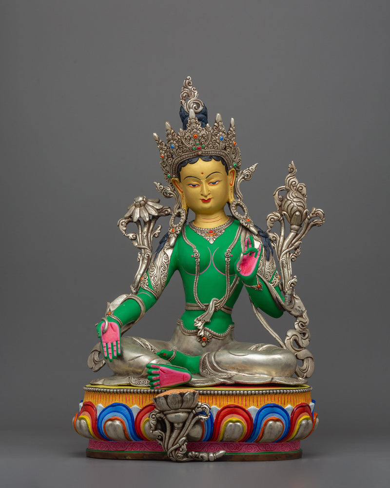 green-tara-compassion-deity-sculpture