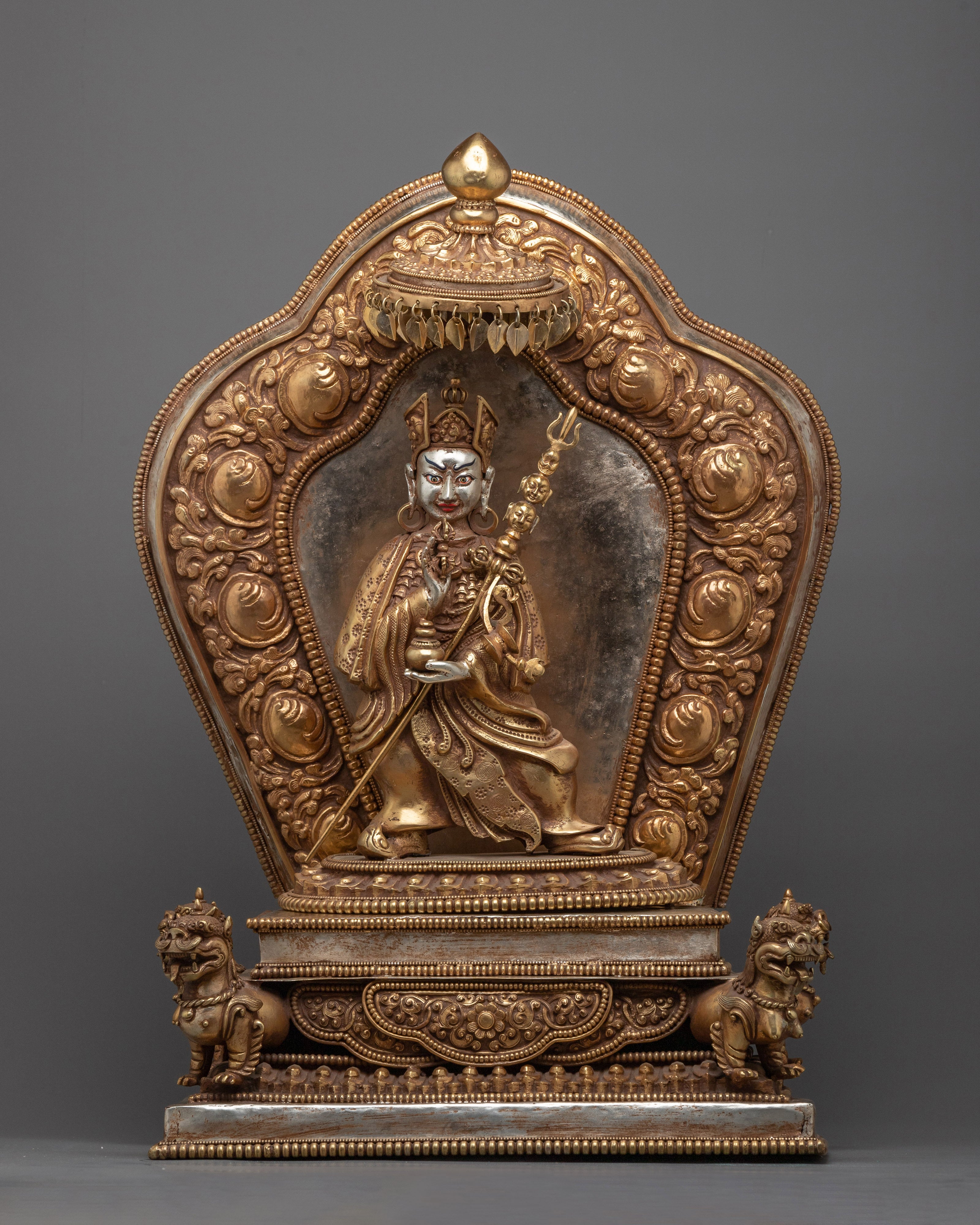 Standing Tantric Guru Rinpoche Statue | Radiant Symbol of Spiritual Ma