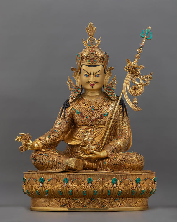 Traditional Tibetan Guru Rinpoche Statue