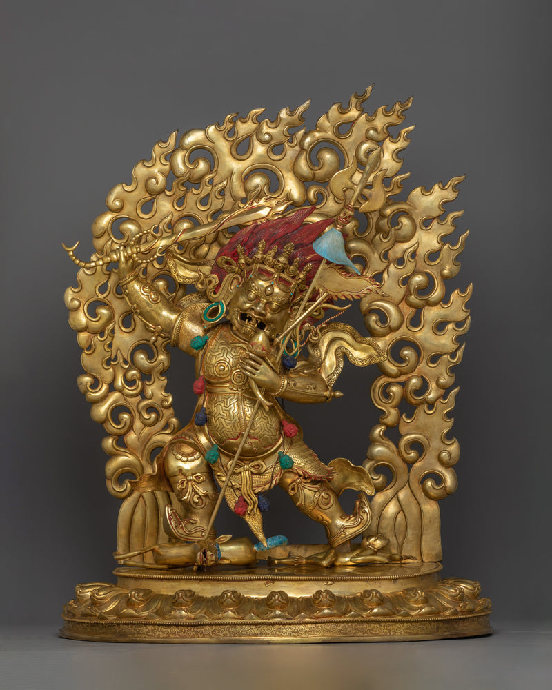 Large Begtse Chen Statue | An Exquisite representation of wrathful Buddhist Protector