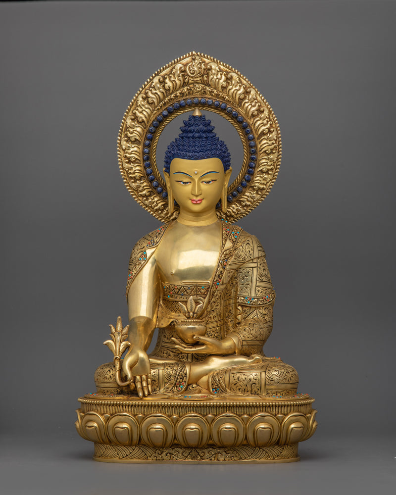 Historical Three Buddha Statues Set | Shakyamuni, Amitabha, and Medicine Buddha