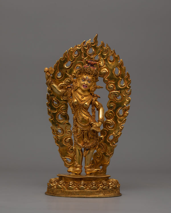 24k-gold-gilded-machig-labdron-statue