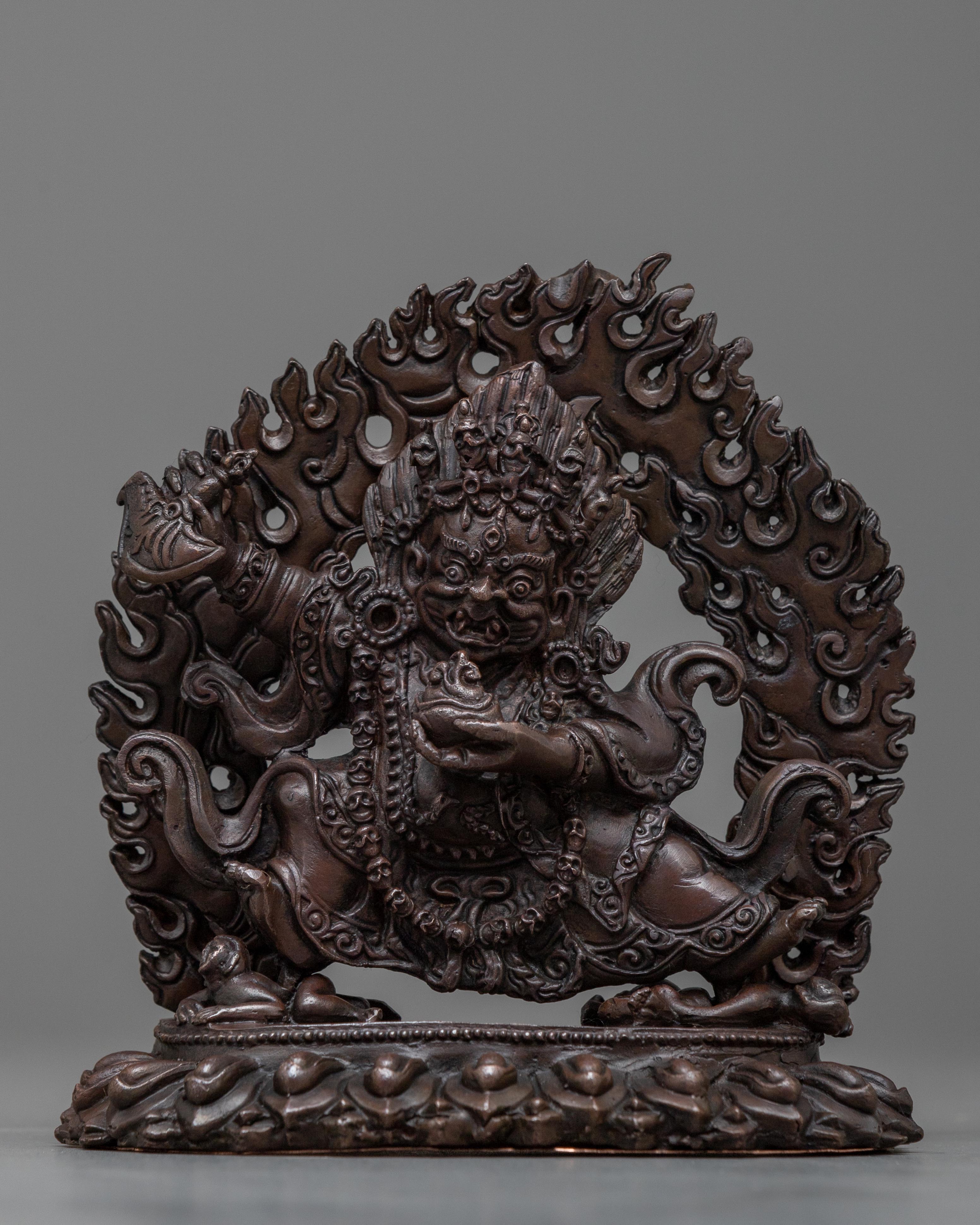 Compact Mahakala Bernagchen Statue | Discover Divine Vigilance