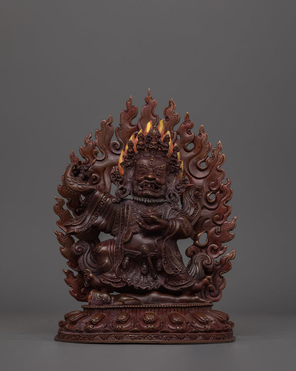 Handmade Mahakala Bernagchen Statue 