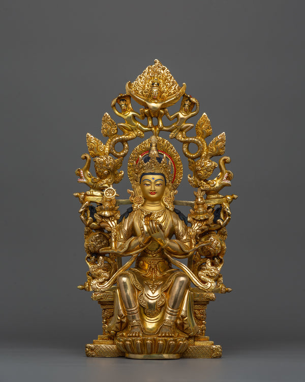 Tibetan Maitreya Buddha Figurine