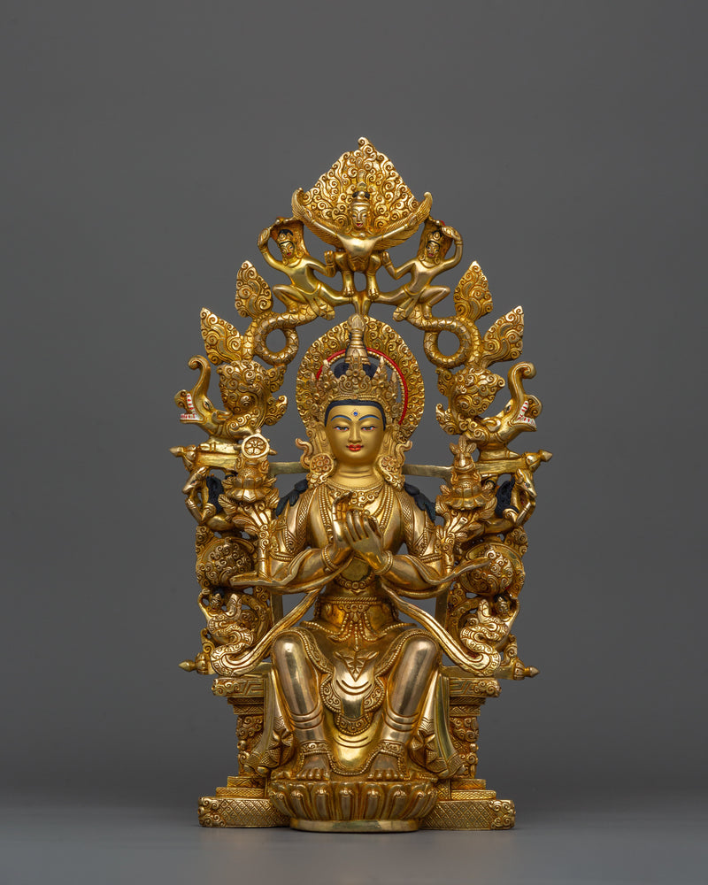 Tibetan Maitreya Buddha Figurine