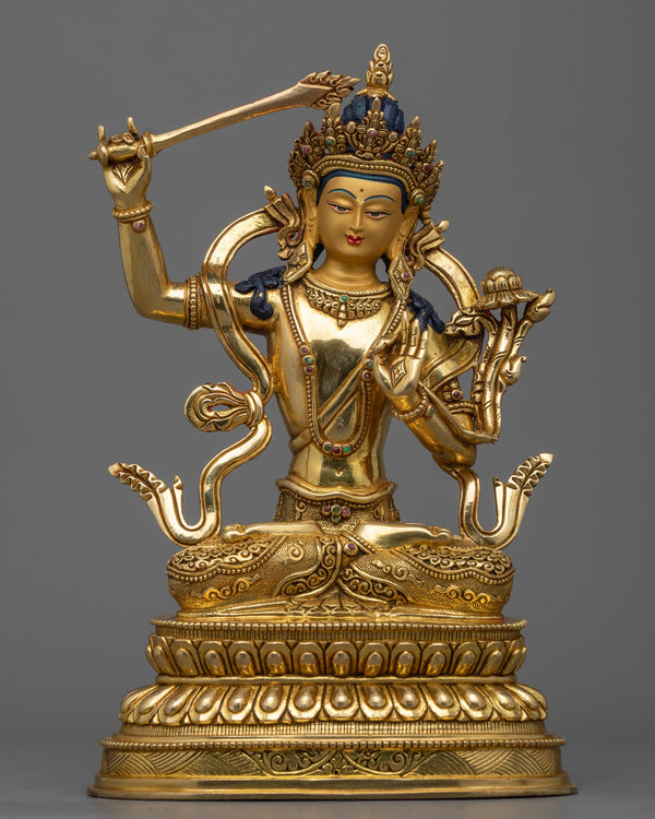 manjushri statue tibetan 