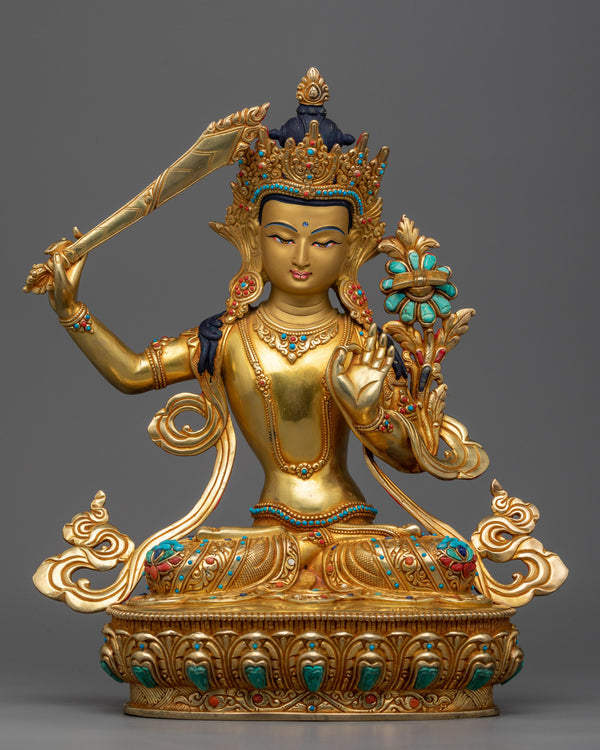 Manjushri The Buddha of Wisdom | Traditional Artwork